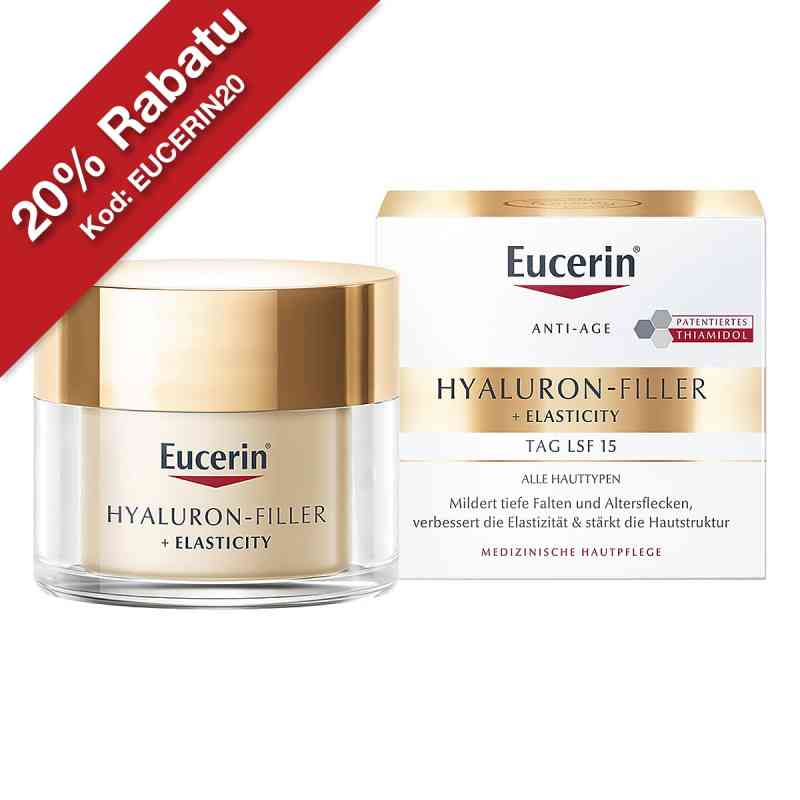 Eucerin Hyaluron-Filler + Elasticity krem na dzień 50 ml od Beiersdorf AG Eucerin PZN 11652958