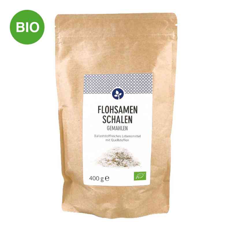 Flohsamenschalen gemahlen Bio Pulver 400 g od Aleavedis Naturprodukte GmbH PZN 12643973