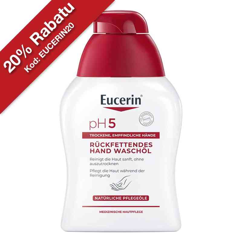 Eucerin pH5 Hand empfindliche Haut olejek do mycia 250 ml od Beiersdorf AG Eucerin PZN 13889044