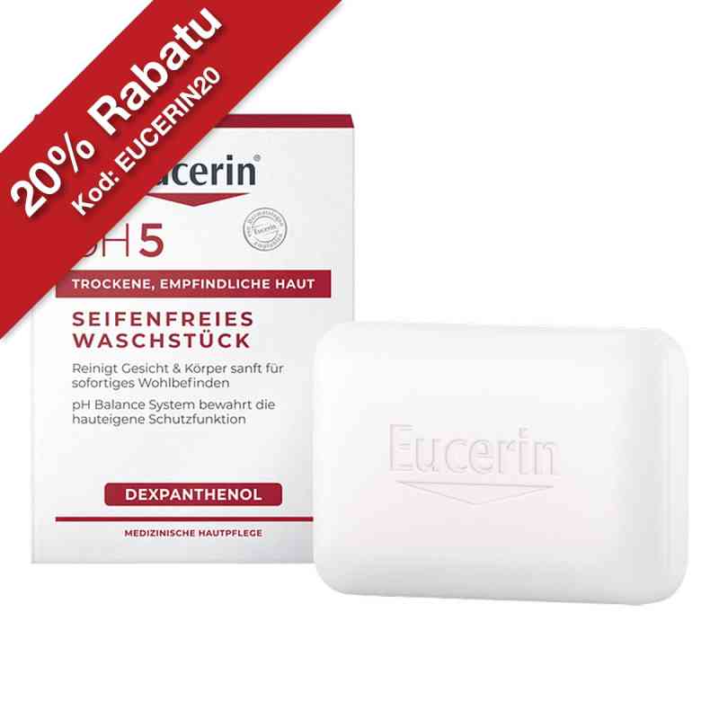 Eucerin pH5 kostka myjąca dla skóry wrażliwej 100 g od Beiersdorf AG Eucerin PZN 13889251