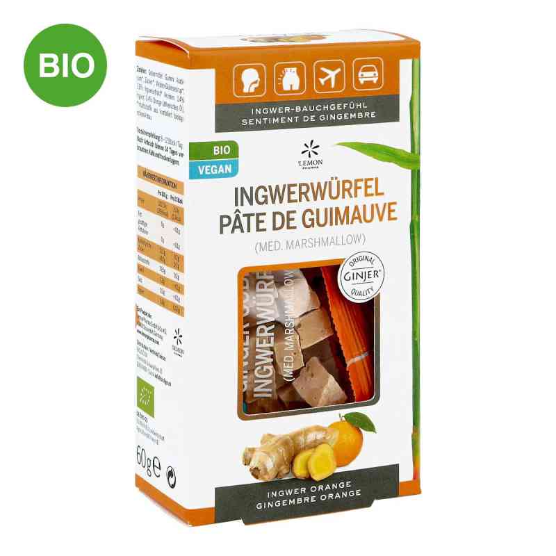 Ingwer Ginjer Ingwerwürfel Orange 60 g od Hager Pharma GmbH PZN 14004042