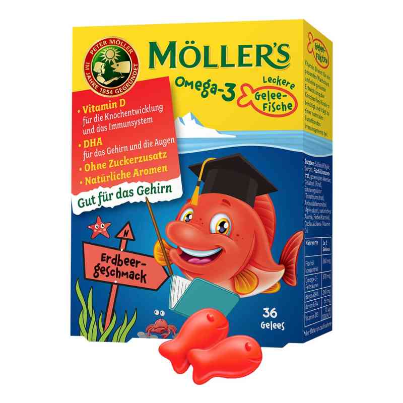 Möller's Omega3 żelki 36 szt. apteka apodiscounter.pl