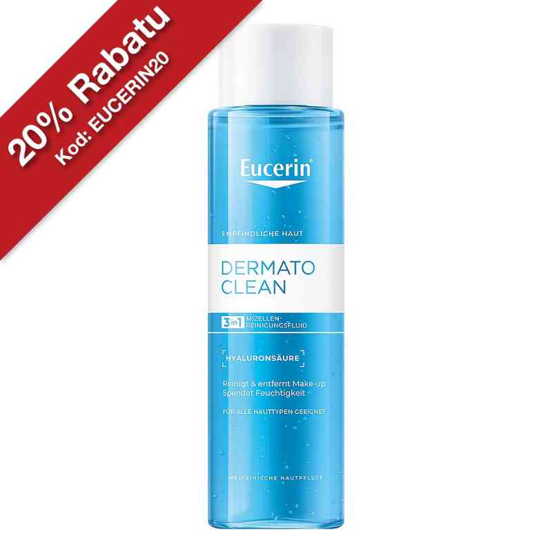 Eucerin Dermatoclean Hyaluron płyn micelarny 3w1 dla skóry wrażl 400 ml od Beiersdorf AG Eucerin PZN 16143138