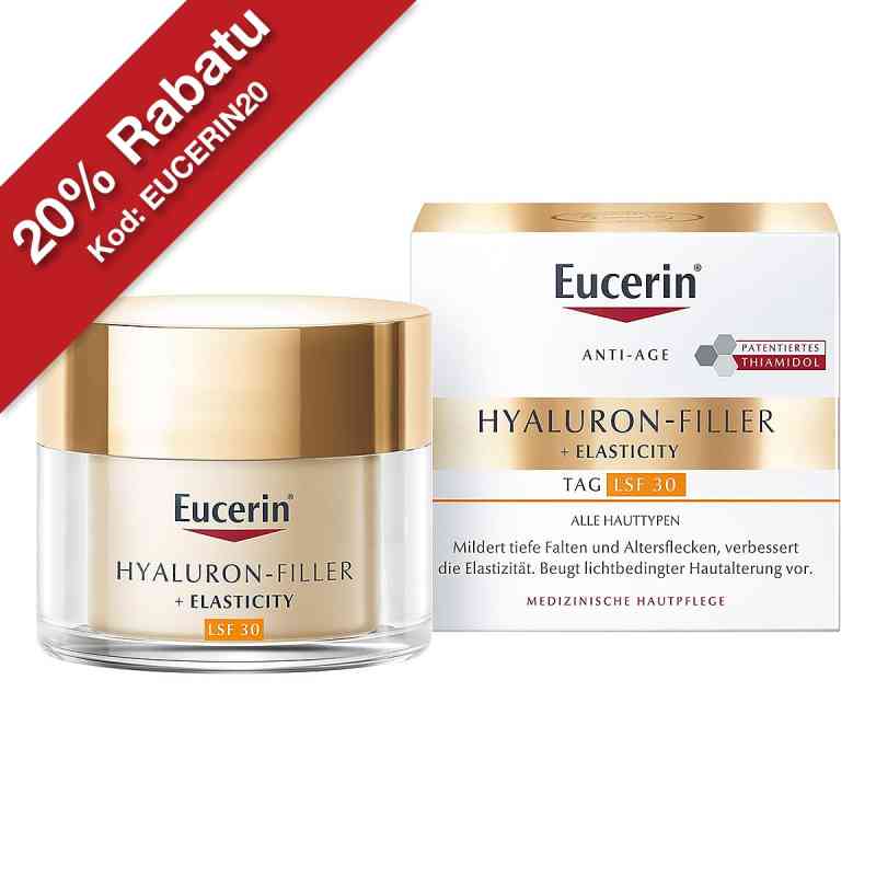 Eucerin Hyaluron-Filler+Elasticity krem na dzień SPF 30 50 ml od Beiersdorf AG Eucerin PZN 16154610