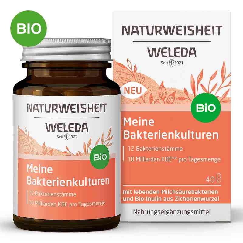 Weleda Naturweisheit Meine Bakterienkulturen kapsułki 40 szt. od WELEDA AG PZN 17261006