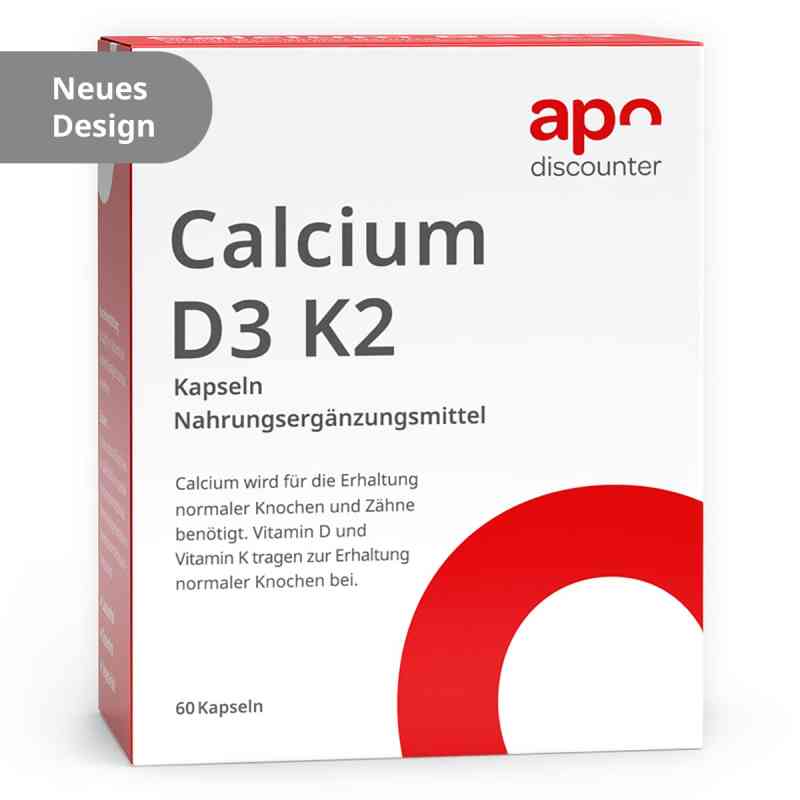 Calcium D3 K2 kapsułki 60 szt. od apo.com Group GmbH PZN 18306840