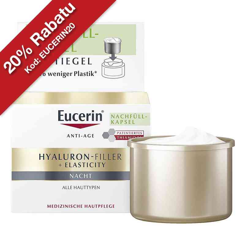 Eucerin Anti-Age HYALURON-FILLER +ELASTICITY Krem na noc do uzup 50 ml od Beiersdorf AG Eucerin PZN 19708440