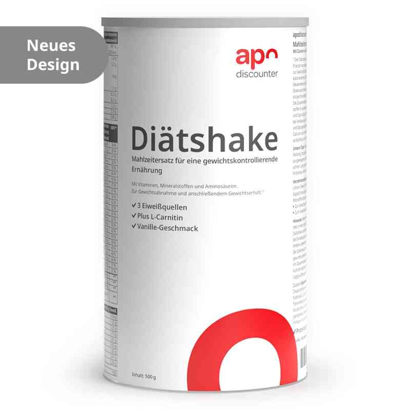 Koktajl dietetyczny Apodiscounter waniliowy 500 g od apo.com Group GmbH PZN 19903762