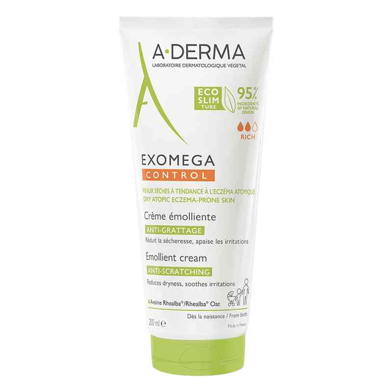 A-Derma Exomega Control Krem natłuszczający 200 ml od PIERRE FABRE DERMO KOSMETIK GmbH PZN 17544106