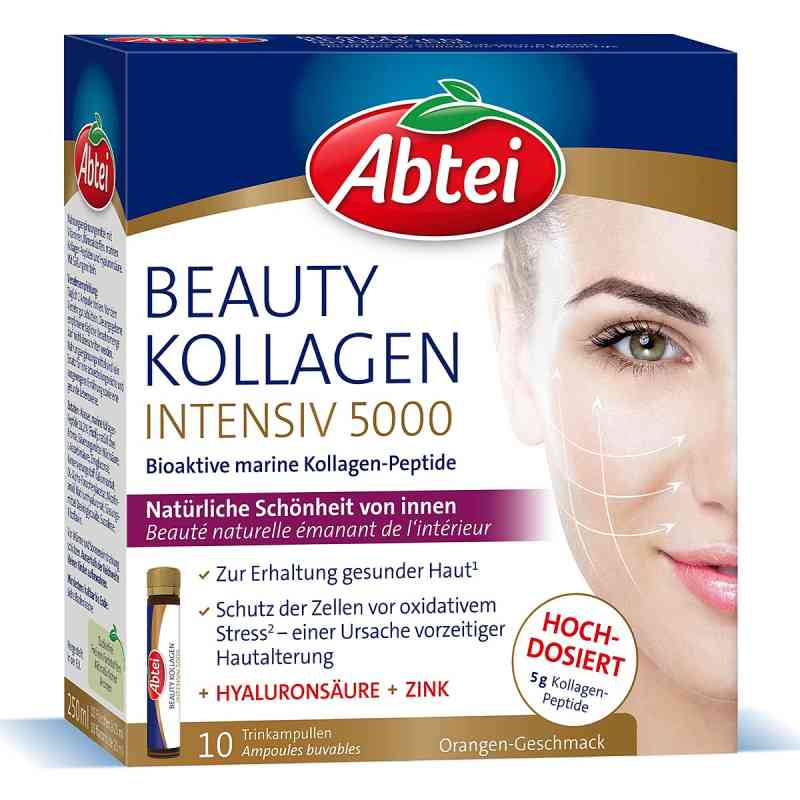 Abtei Beauty Kollagen Intensiv 5000 ampułki do picia 10X25 ml od Perrigo Deutschland GmbH PZN 16363041
