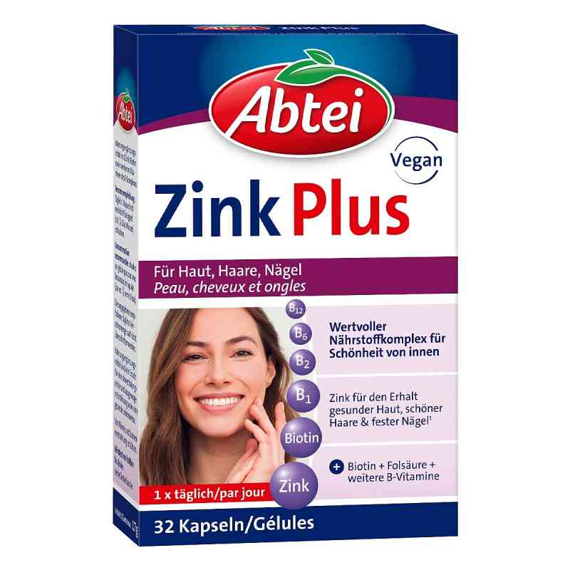 Abtei Zink Plus Hpmc Dach Kapseln 32 szt. od Perrigo Deutschland GmbH PZN 19063078