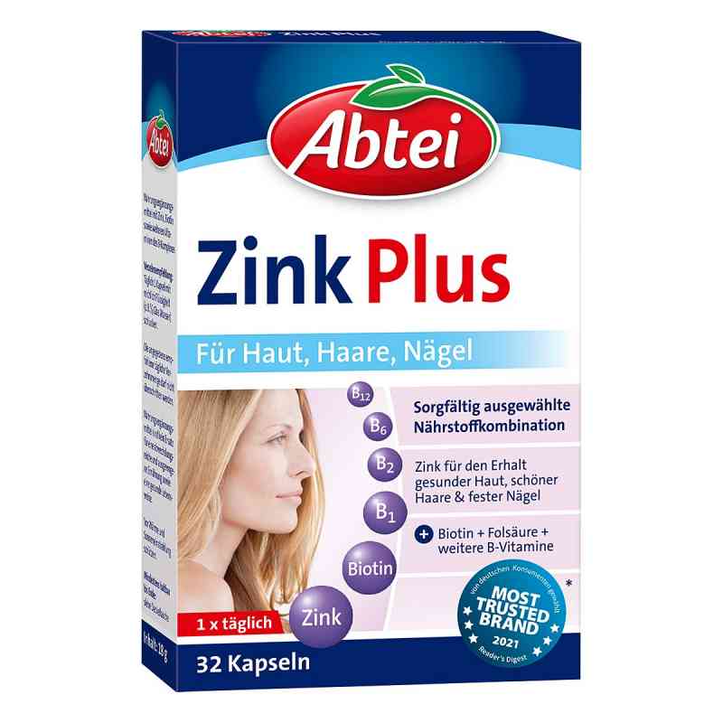 Abtei Zink Plus kapsułki  32 szt. od Omega Pharma Deutschland GmbH PZN 03847932