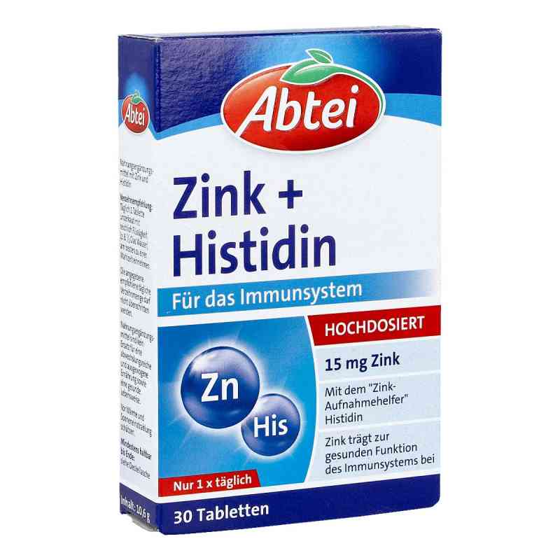 Abtei Zink+histidin Tabletten Titandioxidfrei 30 szt. od Perrigo Deutschland GmbH PZN 17944136