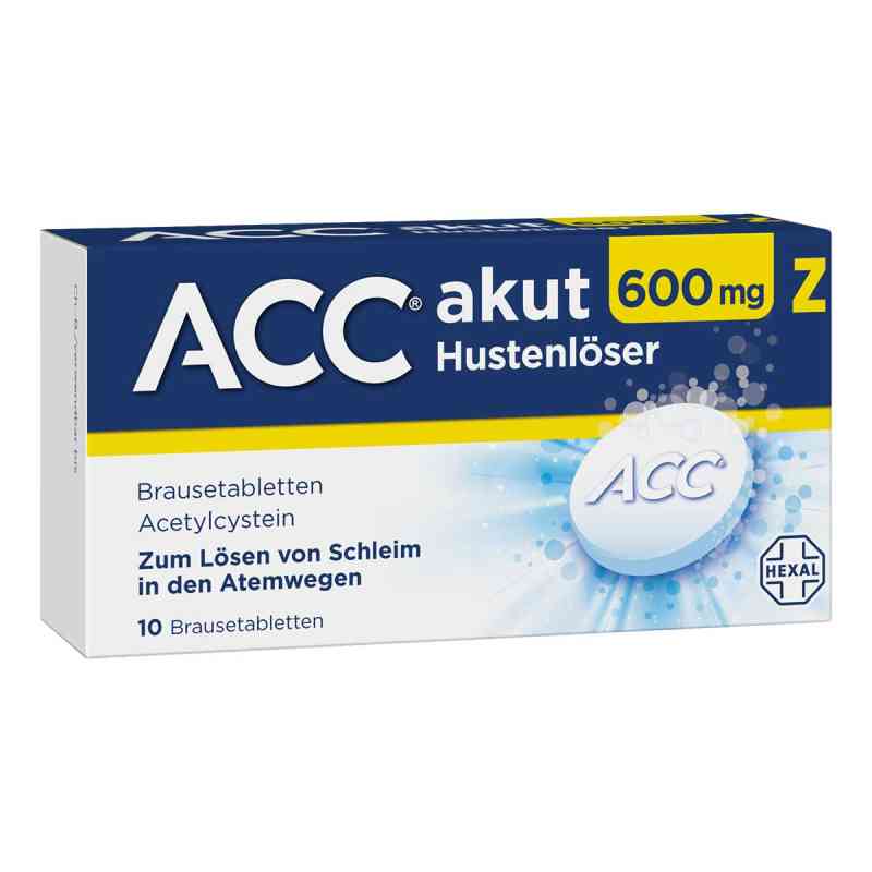 Acc akut 600 Z Hustenloeser Brausetabl. 10 szt. od Hexal AG PZN 03294717