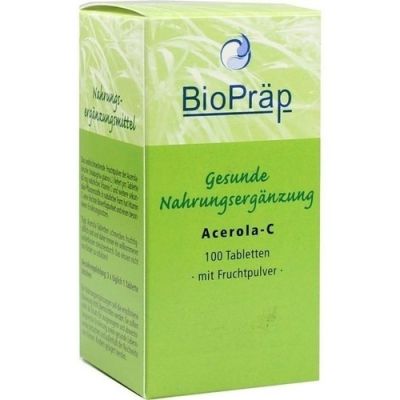 Acerola C tabletki do ssania 100 szt. od BioPräp Biolog.Präp.Handelsges.mbH PZN 01156537