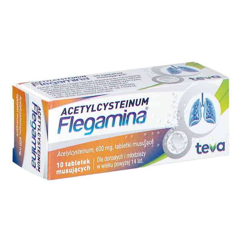 Acetylcysteinum Flegamina tabletki musujące 10  od MERCKLE GMBH PZN 08302306