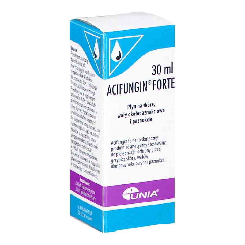 Acifungin Forte Płyn na skórę, wały okołopaznokciowe i paznokcie 30 ml od ZAKŁ. FARMACEUTYCZNE 