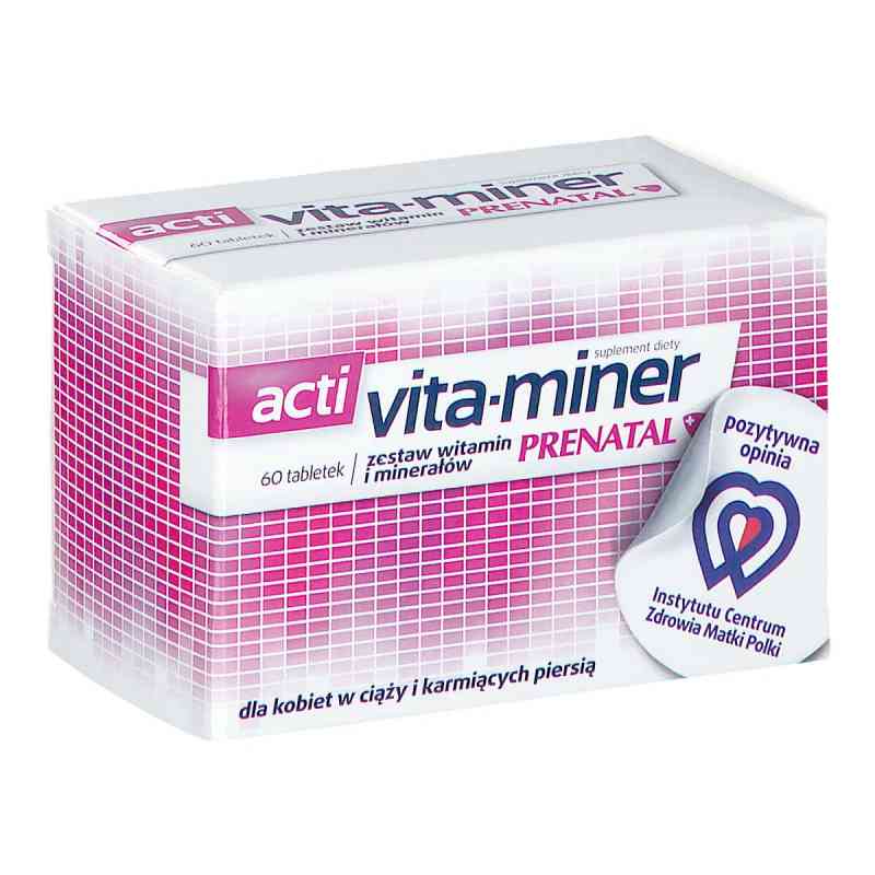 Acti Vita-miner Prenatal tabletki 60  od AFLOFARM FARMACJA POLSKA SP. Z O.O. PZN 08302769