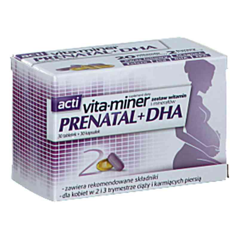Acti Vita-miner Prenatal+DHA tabletki 30  od AFLOFARM FABRYKA LEKÓW SP.Z O.O. PZN 08301883