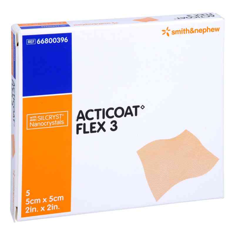 Acticoat Flex 3 5x5cm Verband 5 szt. od Smith & Nephew GmbH PZN 05372835