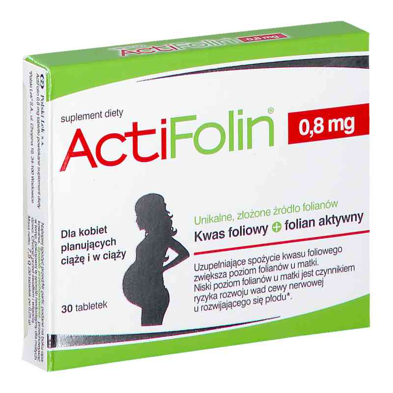 ActiFolin 0,8 mg 30 tabl. od POLSKI LEK  PZN 08301242