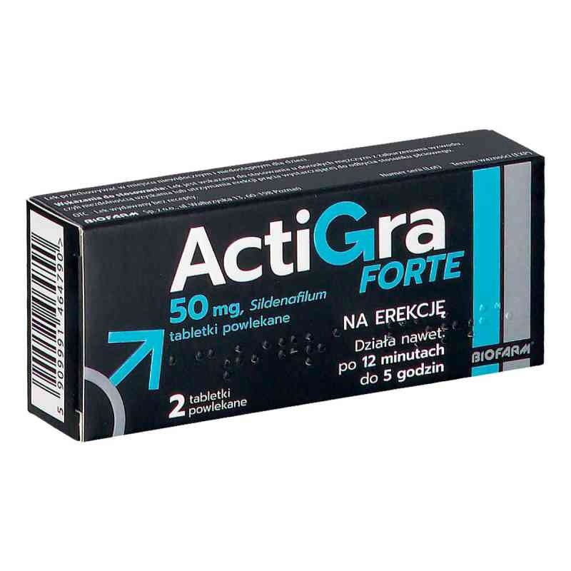 Actigra Forte tabletki 2  od LABORATORIOS NORMON S.A. PZN 08306247