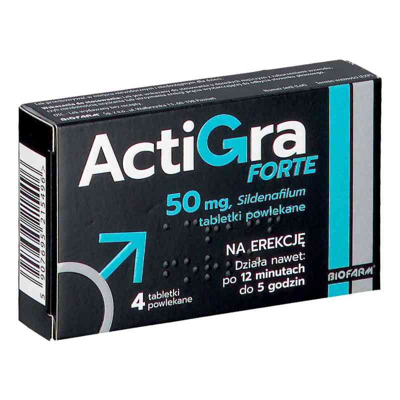 Actigra Forte tabletki 4  od LABORATORIOS NORMON S.A. PZN 08306248