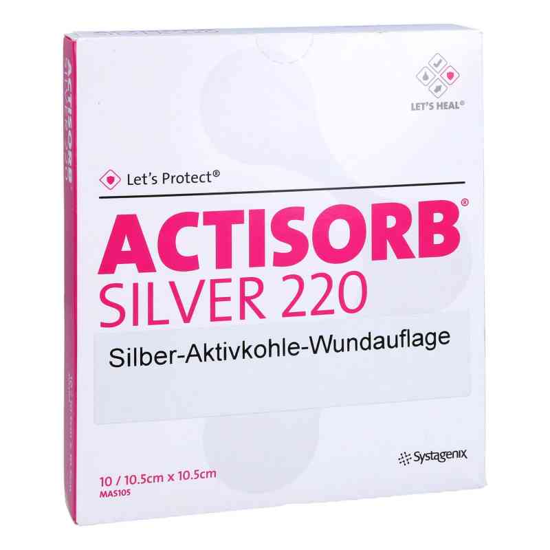 Actisorb 220 Silver 10,5x10,5 cm steril Kompressen 10 szt. od Medi-Spezial GmbH PZN 09426226