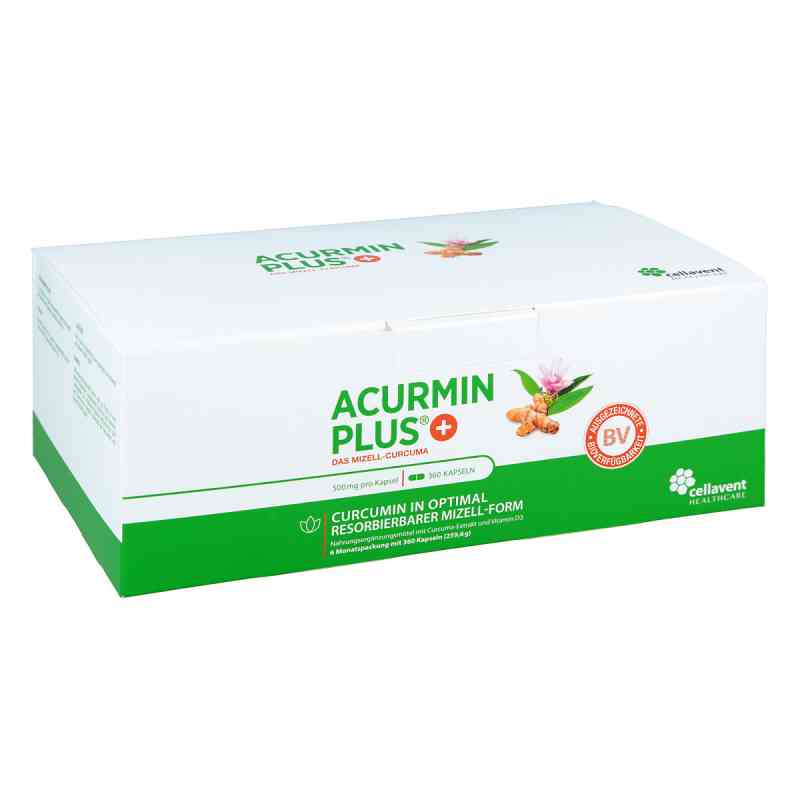 Acurmin Plus Das Mizell-curcuma kapsułki miękkie 360 szt. od Cellavent Healthcare GmbH PZN 12475079