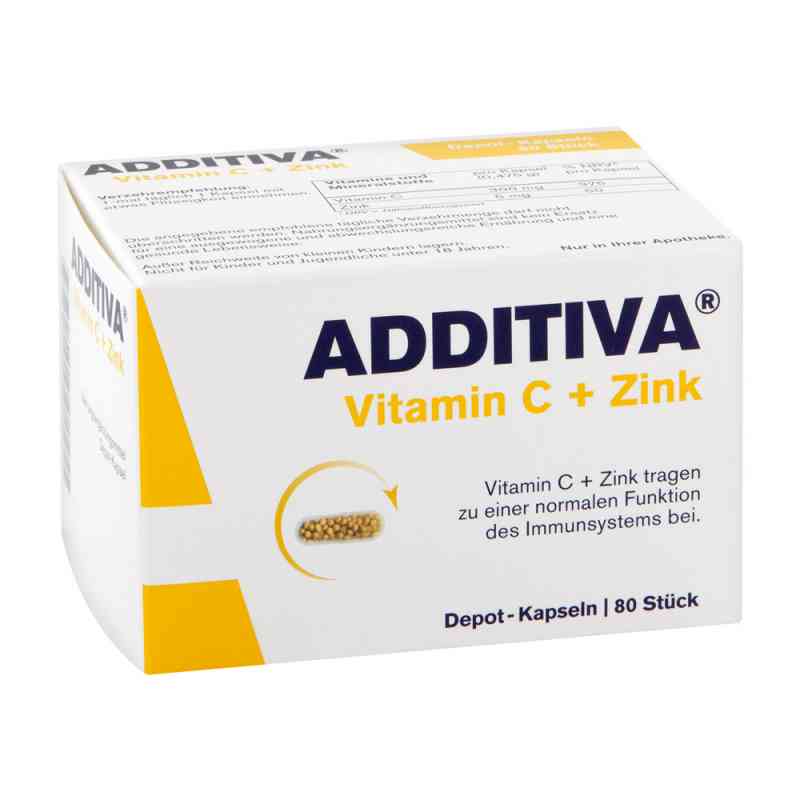 Additiva Witamina  C+cynk kapsułki  80 szt. od Dr.B.Scheffler Nachf. GmbH & Co. KG PZN 05453321