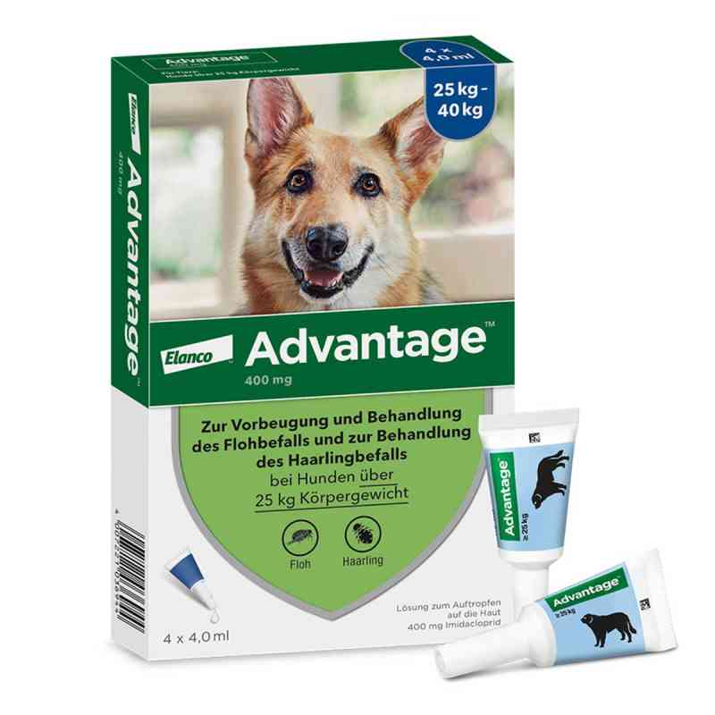 Advantage 400 f. Hunde Einzeldosispip. 1X4 szt. od Elanco Deutschland GmbH PZN 00334178