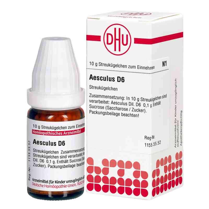 Aesculus D 6 Globuli 10 g od DHU-Arzneimittel GmbH & Co. KG PZN 02892416