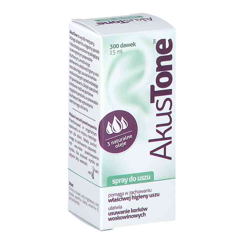 Akustone spray do uszu 15 ml od AFLOFARM FARMACJA POLSKA SP. Z O.O. PZN 08300255