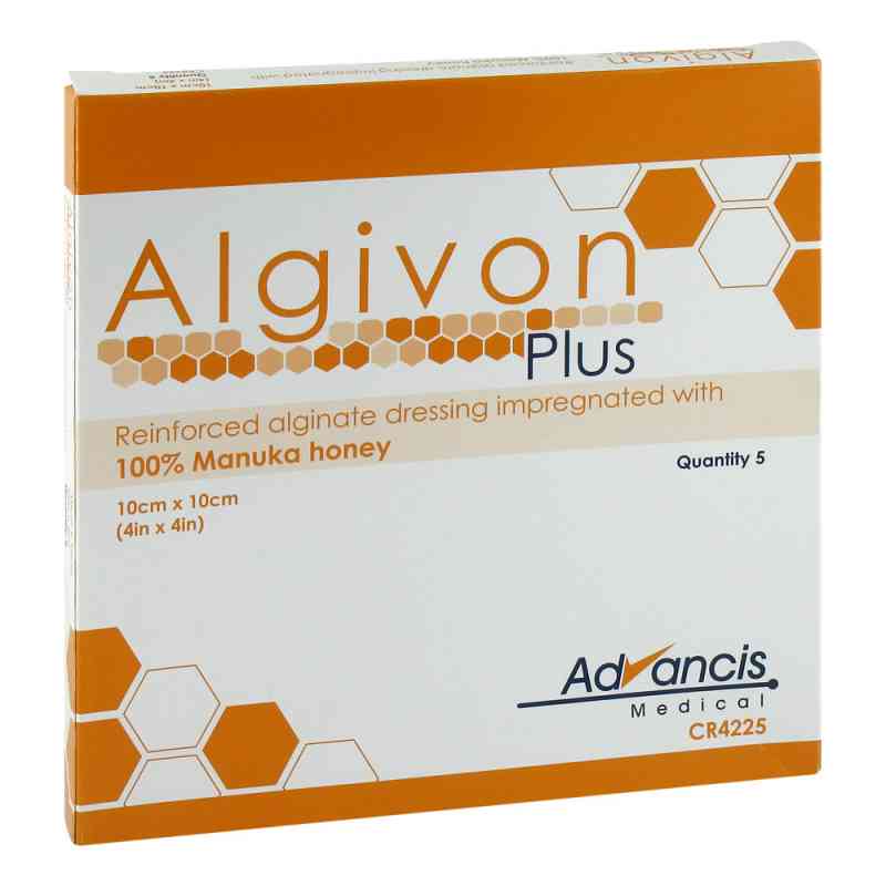 Algivon Plus Honigalginat Wundauflage 10x10cm 5 szt. od Advancis medical Deutschland GmbH PZN 03723986