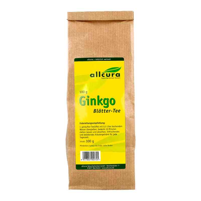 Allcura Herbata z liści miłorzębu japońskiego 100 g od allcura Naturheilmittel GmbH PZN 00751350