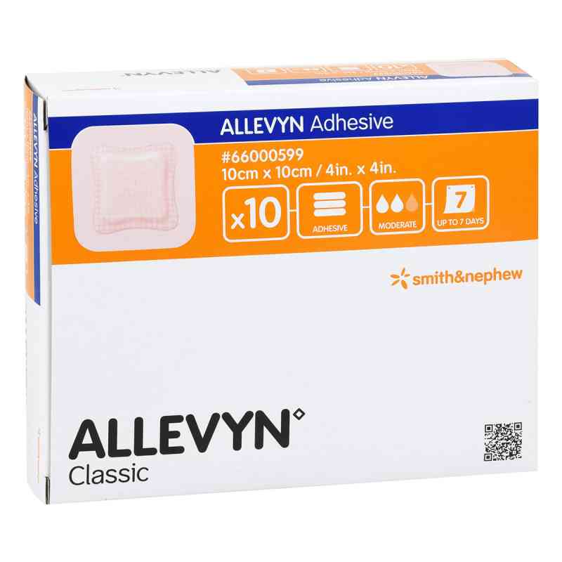 Allevyn Adhesive 10x10 cm haftende Wundauflage 10 szt. od Avitamed GmbH PZN 13831694