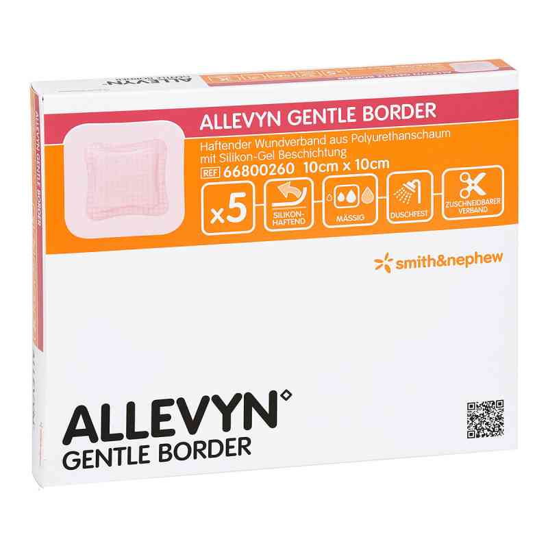 Allevyn Gentle Border 10x10cm Verband 5 szt. od Smith & Nephew GmbH PZN 06087456