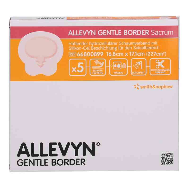 Allevyn Gentle Border 16,8x17,1cm Sacrum Verband 5 szt. od Smith & Nephew GmbH PZN 07751910