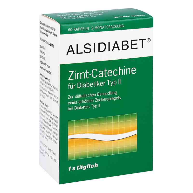 Alsidiabet Cynamon Catechine kapsułki dla diabetyków 60 szt. od Alsitan GmbH PZN 07026899