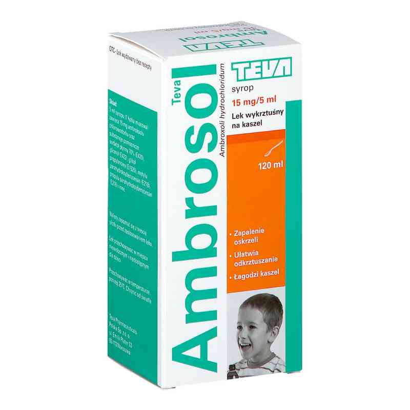 Ambrosol TEVA syrop 120 ml od PLIVA KRAKÓW Z.F. S.A. PZN 08302124