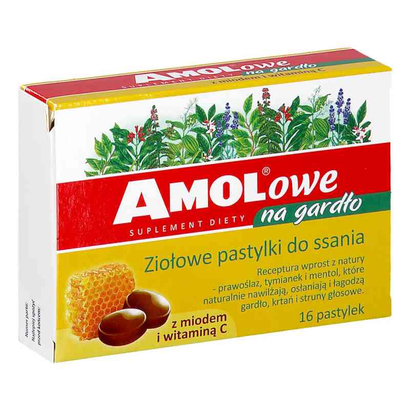Amolowe Na Gardło Pastylki do ssania ziołowe 16  od MASTER PHARMA S.A. PZN 08306057