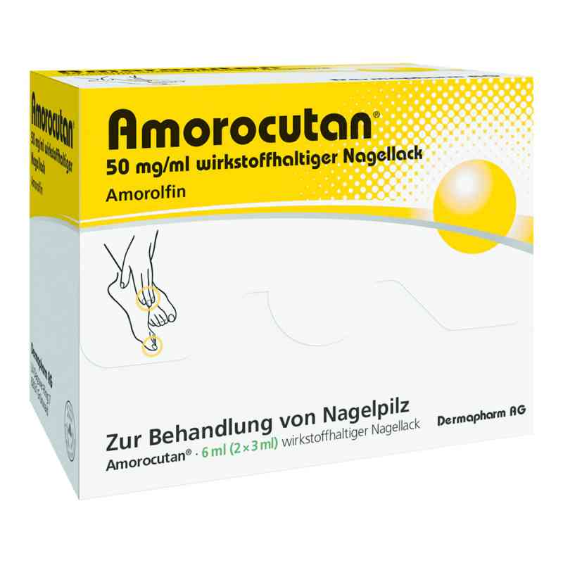 Amorocutan 50 mg/ml wirkstoffhaltiger lakier do paznokci 6 ml od DERMAPHARM AG PZN 10050559