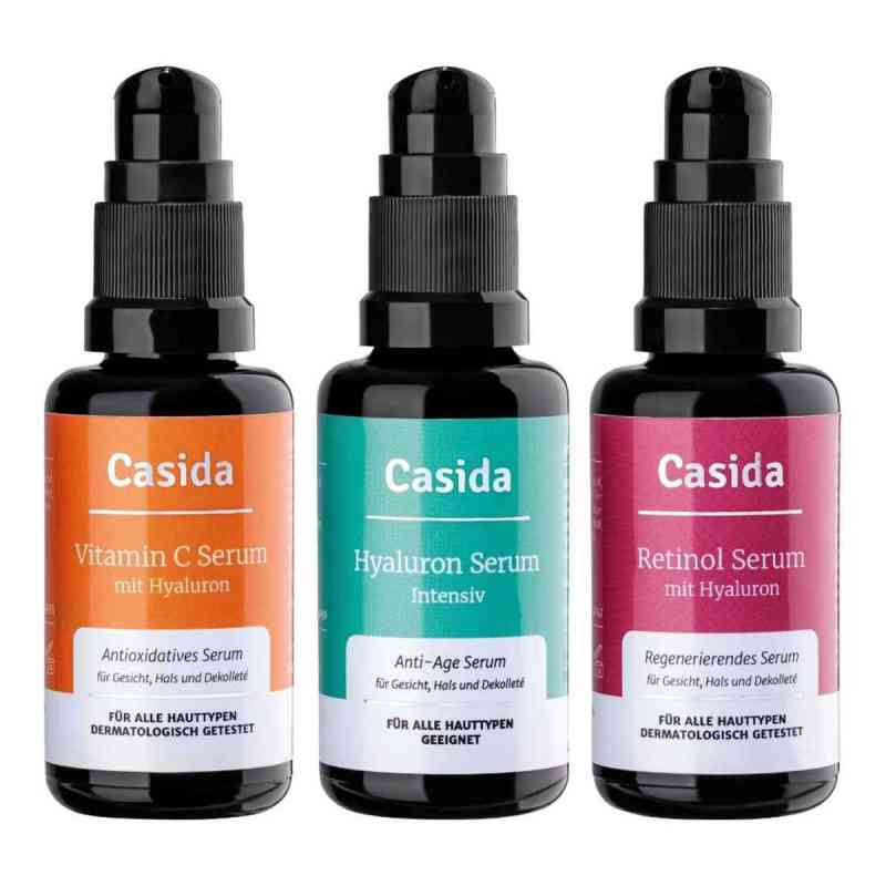 Anti-aging Set Retinol Vitamin C Hyaluron Serum 90 ml od Casida GmbH PZN 16813053