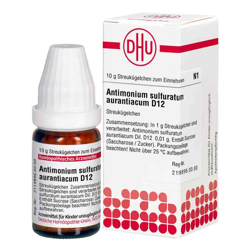 Antimonium Sulf. Aurant. D 12 Globuli 10 g od DHU-Arzneimittel GmbH & Co. KG PZN 07159034