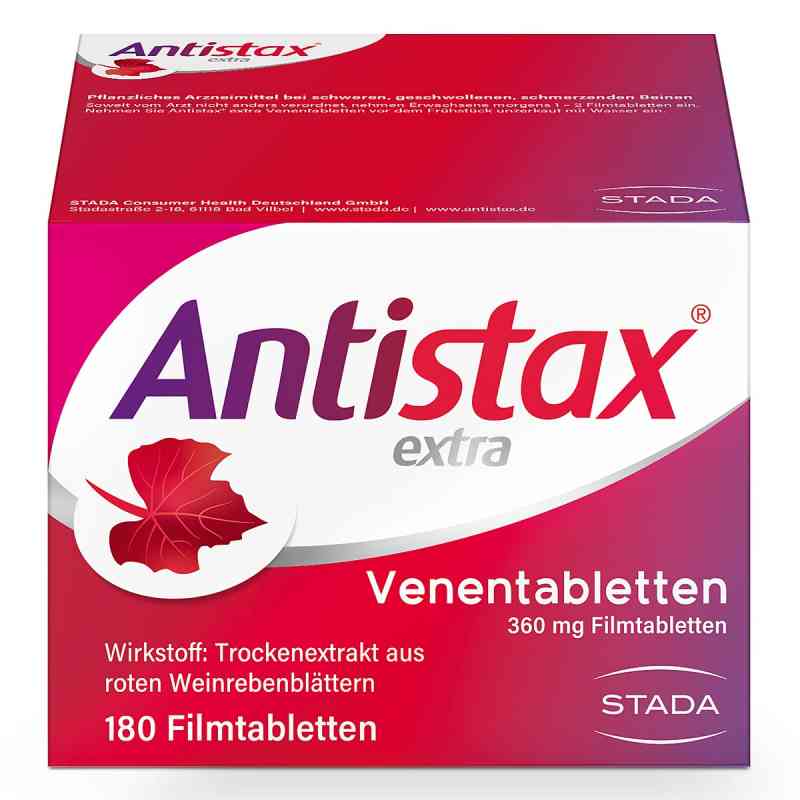 Antistax extra tabletki 180 szt. od STADA Consumer Health Deutschland GmbH PZN 16156023