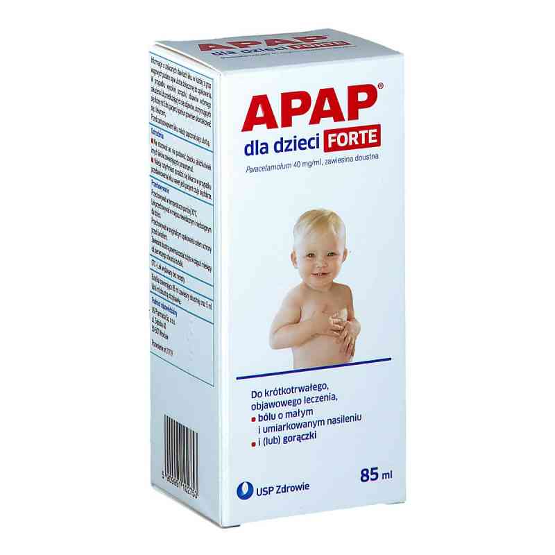 Apap dla dzieci Forte zawiesina doustna 85 ml od LABORATÓRIOS BASI – INDÚSTRIA FARMACEUTICA, S.A PZN 08301310