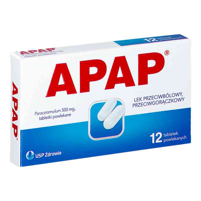 Apap tabletki powlekane 12 tabl. od US PHARMACIA SP. Z O.O. PZN 08301271