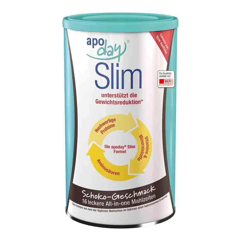 Apoday Slim koktajl odchudzający o smaku czekoladowym 450 g od WEPA Apothekenbedarf GmbH & Co KG PZN 10123821
