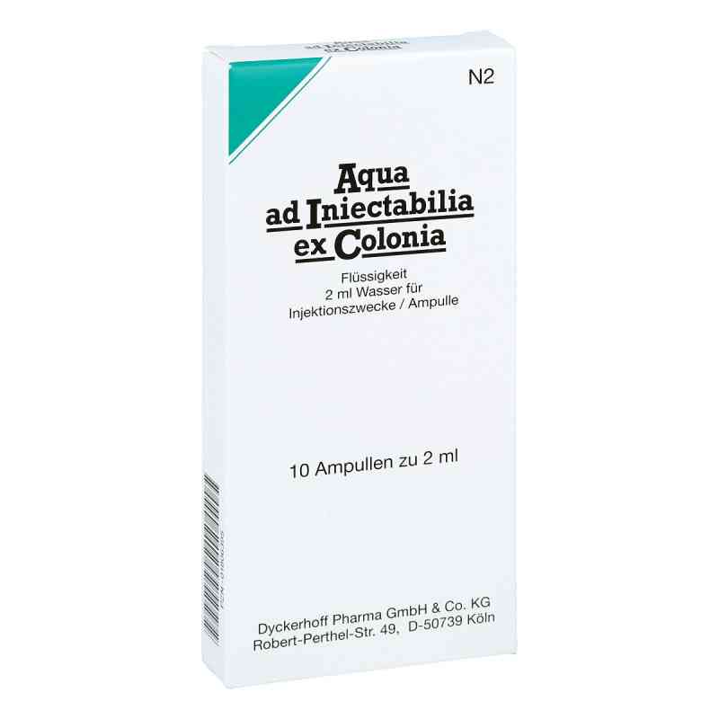 Aqua Ad Iniectabilia ex Colonia ampułki 10X2 ml od Dyckerhoff Pharma GmbH & Co.KG PZN 01806395