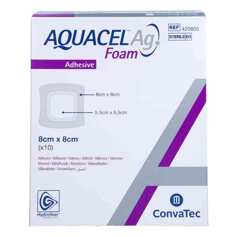 Aquacel Ag Foam Ad 8x8cm 10 szt. od Docpharm GmbH PZN 17152903